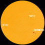 Sunspot AR3089 has a delta-class magnetic field that harbors energy for X-class solar flares. [Photo courtesy of NASA SDO/HMI]