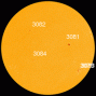 Sunspot AR3078 has a delta-class magnetic field that poses a threat for X-class solar flares. [Photo courtesy of NASA SDO/HMI]