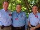 Three newly appointed Vice Directors -- Pacific Division Vice Director Jim Tiemstra, K6JAT (left), Southeastern Division Vice Director Jeff Beals, WA4AW (center), and West Gulf Division Vice Director John Thomason, WB5SYT (right) -- came to ARRL HQ for an orientation session. [S. Khrystyne Keane, K1SFA, Photo]
