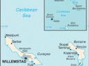 A map of the Netherlands Antilles.