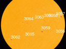 There are nine sunspot groups on the solar disk--a sign of strength from Solar Cycle 25. [Photo courtesy of NASA SDO/HMI]